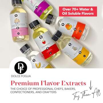 Dolce Flav Natural Caramel Extract - Ideal Flavoring for Desserts