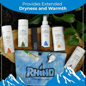 Rhino Skin Solutions Dry | Antiperspirant Spray Solution to Enhance Hand Grip for Climbing, Crossfit, Weightlifting, Gaming and More | Works on Hands and Feet