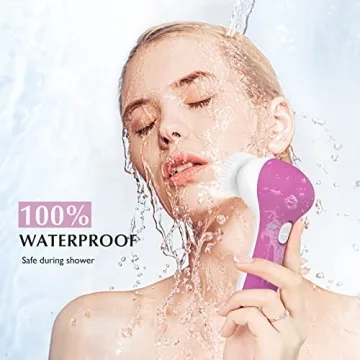 COSLUS 7-in-1 Facial Cleansing Brush - Waterproof Skincare Tool