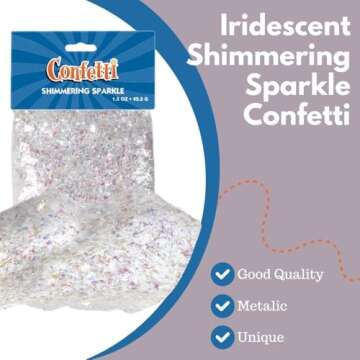 Iridescent Shimmering Sparkle Confetti for Celebrations