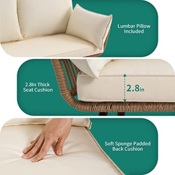 YITAHOME Outdoor Rope Woven Sectional Sofa Comfort