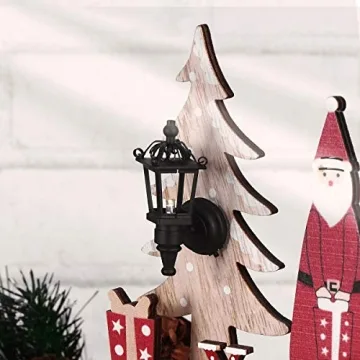 Leorx Vintage Miniature LED Wall Light Lamp for Dollhouses