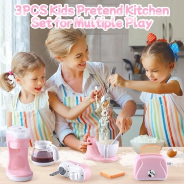 Kitchen Appliances Toys Set for Kids 3-8 - Realistic & Fun