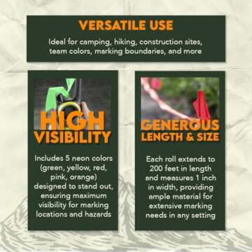 SE Halloween Christmas Large Events High Visibility HV Neon Marking Ribbons Parties and Boundary Mar...