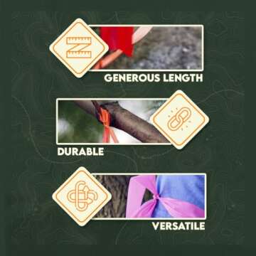 SE Halloween Christmas Large Events High Visibility HV Neon Marking Ribbons Parties and Boundary Marking Group Creation Arts and Crafts Usage (5 PC.) - ESF2036-5