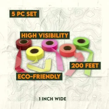 High Visibility Neon Marking Ribbons for Events and Crafts