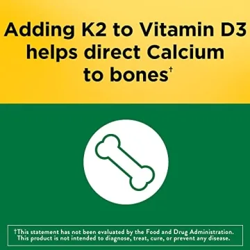 Nature Made Vitamin D3 K2 5000 IU for Bone and Immune Health