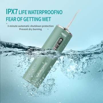 Water Dental Flosser Pick for Teeth, Portable Oral Irrigator,Rechargeable Portable Travel Water flos...