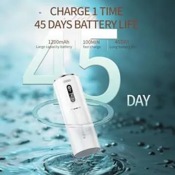 Portable Water Dental Flosser for Teeth Care and Travel