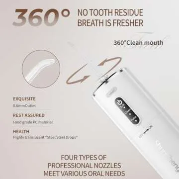 Portable Water Dental Flosser for Teeth Care and Travel
