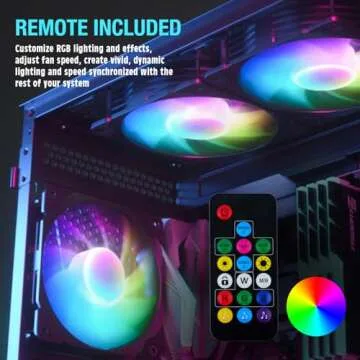 Vetroo 120mm RGB & PWM Cooling Fans - 3 Pack