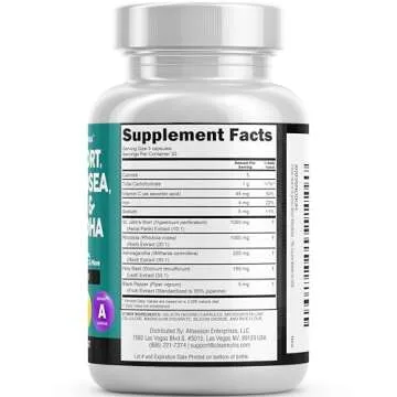 Clean Nutraceuticals St Johns Wort Rhodiola Rosea Holy Basil Ashwagandha - Mood Support for Women and Men with Vitamin C & Black Pepper Extract - 90 Caps