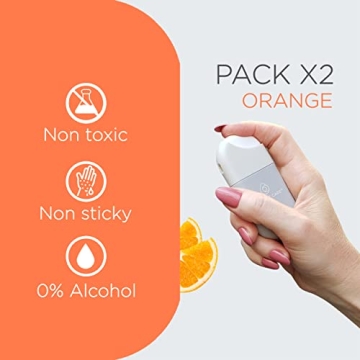 Orange Scented Hand Sanitizer Spray - 2 Pack