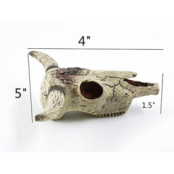 Leoyoubei Aquarium Decoration Skull for Fish and Turtles