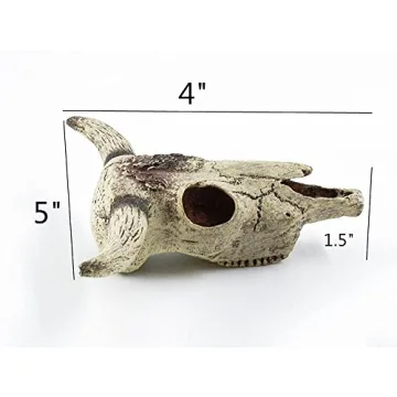 Leoyoubei Aquarium Decoration Skull for Fish and Turtles