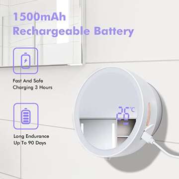 Magic Automatic Soap Dispenser with 3x Magnifying Glass for Touchless Hygiene