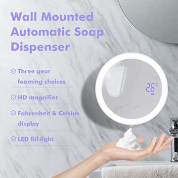 Touchless Automatic Soap Dispenser with Mirror & LED