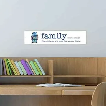 Disney Lilo and Stitch Ohana Family Definition Wall Decor