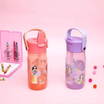 Zak Designs Disney Princess Leak-Proof Water Bottles 2-Pack