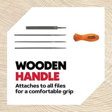 Oregon Universal Chainsaw Field 7pc Sharpening Kit - Includes 5/32", 3/16", and 7/32" Round Files, 6" Flat File, Handle, Filing Guide, and Travel Pouch (617067)