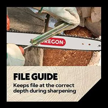 Oregon Universal Chainsaw Field 7pc Sharpening Kit - Includes 5/32", 3/16", and 7/32" Round Files, 6" Flat File, Handle, Filing Guide, and Travel Pouch (617067)