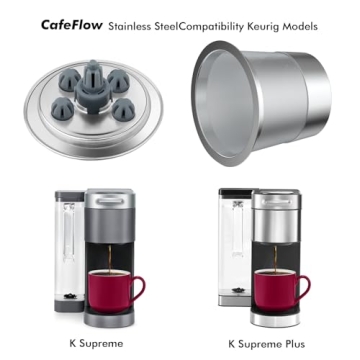 Reusable K Cups for Keurig K Supreme Stainless Steel Coffee Pods