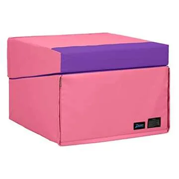 Z Athletic Junior Wedge Mat for Young Gymnasts - Pink/Purple