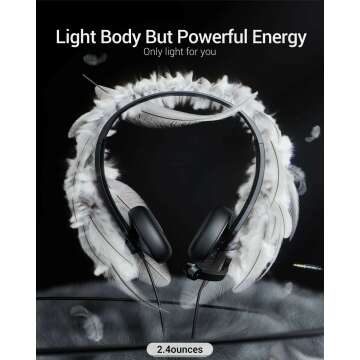 USB Headset with Microphone for Online Meetings