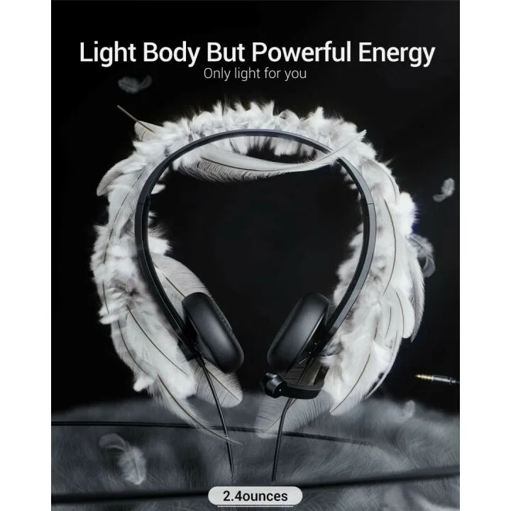 USB Headset with Microphone for Online Meetings