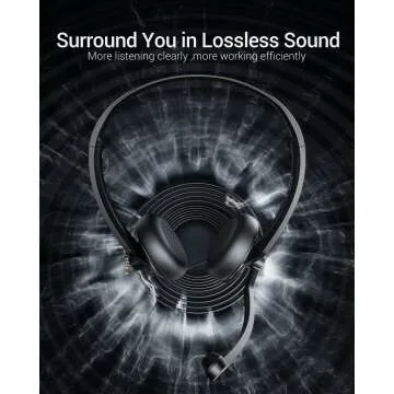 USB Headset with Microphone for Online Meetings