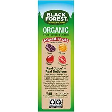 Black Forest Organic Fruit Snacks, Mixed Fruit, 0.8 Ounce, Pack of 24