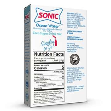 Sonic Singles to Go Variety Pack - 6 Flavors