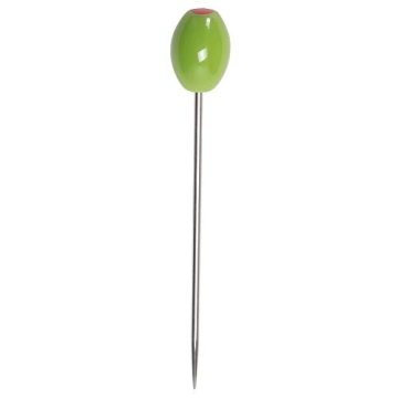 Stainless Steel Green Olive Cocktail Picks Set of 6