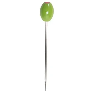 Stainless Steel Green Olive Cocktail Picks Set of 6