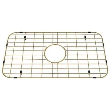 Lonsince Gold Sink Protector,24 15/16"x13 1/8" Kitchen Sink Grid Gold,Stainless Steel Sink Protector,Sink Bottom Grid,Sink Grate