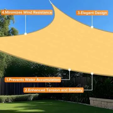 Artpuch Sun Shade Sail, 10'x13' Sand Rectangle, Curved Edged Commercial Grade 185GSM Permeable Outdoor Shade Cloth for Deck, Backyard, Patio (Custom Sizes Made)