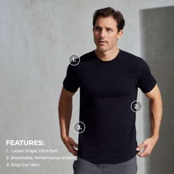 BYLT Drop-Cut Men's T-Shirt - Comfort Meets Style