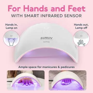 SUNUV UV LED Nail Lamp - Fast Curing & Sensor