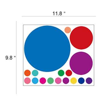 Vibrant Polka Dot Wall Stickers for Kids Rooms | PARLAIM