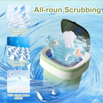 Portable 12L Mini Washing Machine for Small Spaces