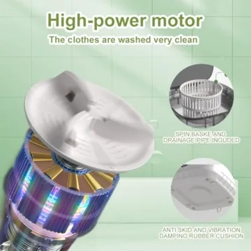 Portable 12L Mini Washing Machine for Small Spaces