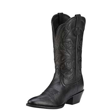 ARIAT Women’s Heritage Round Toe Western Boots – Classic Leather Boot