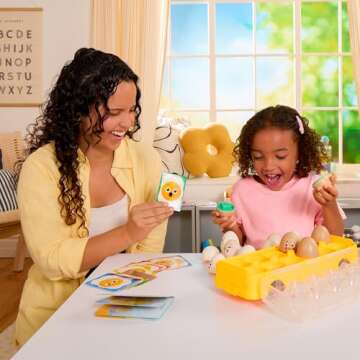 Battat Education – Egg Toys For Toddlers – Matching Eggs – Letter & Color Matching – Sorting...