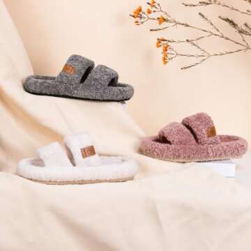 EverFoams Women’s Fuzzy Slippers Comfort and Style
