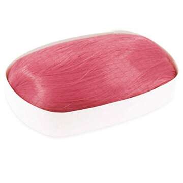 Akstore 28" 70cm Fashion Wigs Long Wavy Curly Hair Cosplay Wig & Wig Cap (Pink)