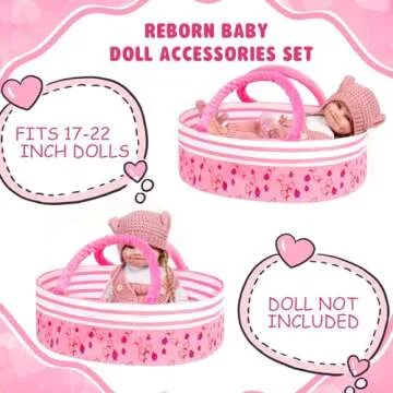 ARTST 9PCS Reborn Baby Doll Accessories Set for Girls