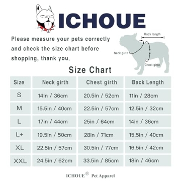 iChoue Ladybug Costume for French Bulldogs and Small Dogs