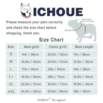 iChoue Ladybug Costume for French Bulldogs and Small Dogs