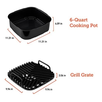 COSORI Electric Smokeless Indoor Grill & Smart XL Air Fryer Combo