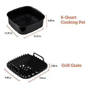 COSORI Electric Smokeless Indoor Grill & Smart XL Air Fryer Combo